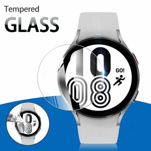 (3 Pcs) Samsung Galaxy Watch 4 42mm & 46mm Classic Screen Protector Tempered Glass Guard (3 Pcs) Samsung Galaxy Watch 4 42mm & 46mm Classic Screen Protector Tempered Glass Guard